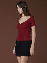 XAE Ribbed Crop Top