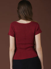 XAE Ribbed Crop Top