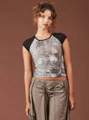 Graphic T-Shirt With Cap Sleeves UNIF