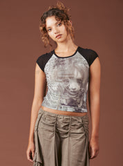 Graphic T-Shirt With Cap Sleeves UNIF