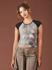 Graphic T-Shirt With Cap Sleeves UNIF