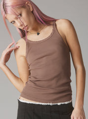 Staple Rib Tank Mauve