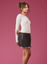 AMI Layered Miniskirt