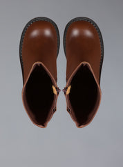 Brown Leather Platform Boot UNIF