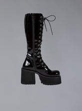 Knee High Leather Platform Boot UNIF