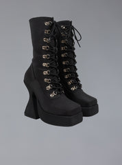 Victorian Lace Up Platform Heel UNIF