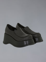 Square Toe Stacked Platform Shoe UNIF