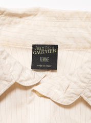 Jean Paul Gaultier Pinstripe Dress Button Down