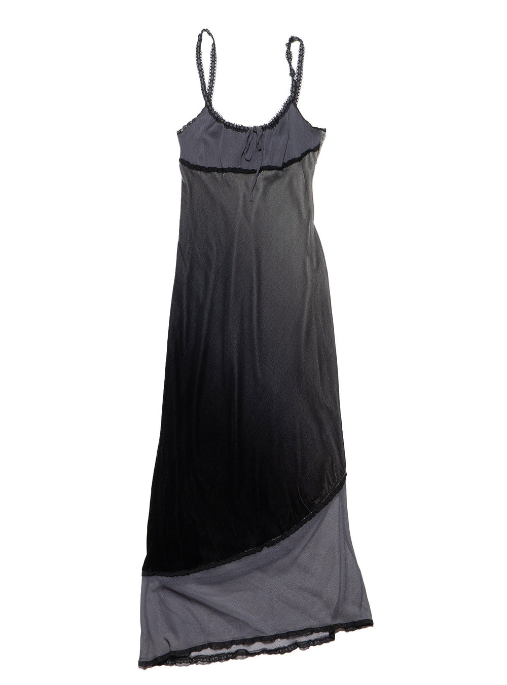 Vintage Betsy Johnson Velvet Gray Long Dress