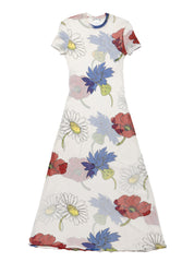 Vintage Vivienne Tam Floral Print Dress