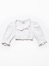 Vintage White H Moser Dirndl Top