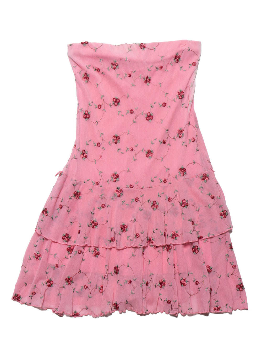 Vintage Pink Floral Dress