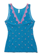 Vintage Victoria's Secret Blue and Pink Top