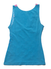 Vintage Victoria's Secret Blue and Pink Top