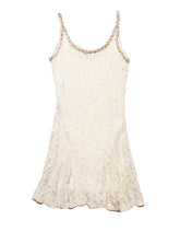 Vintage Betsy Johnson Cream Lace Mini Dress
