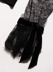 Vintage Blumarine Black lace Rose Sweater