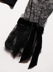 Vintage Blumarine Black lace Rose Sweater