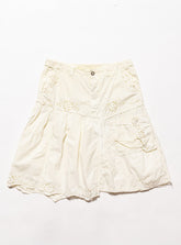 Vintage DA-NANG Yellow Eyelet Skirt