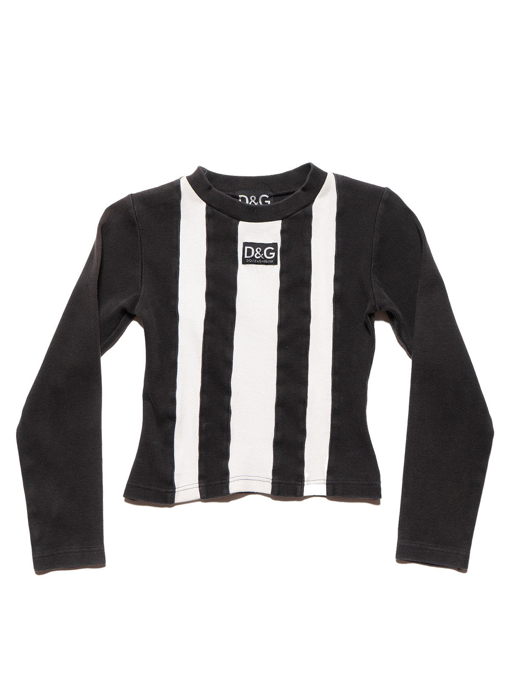 Vintage D&G Black & White Striped Longsleeve Top