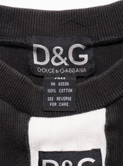 Vintage D&G Black & White Striped Longsleeve Top