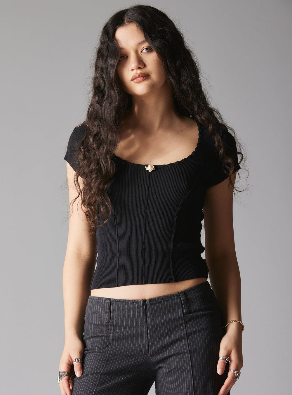 XAE Ribbed Crop Top