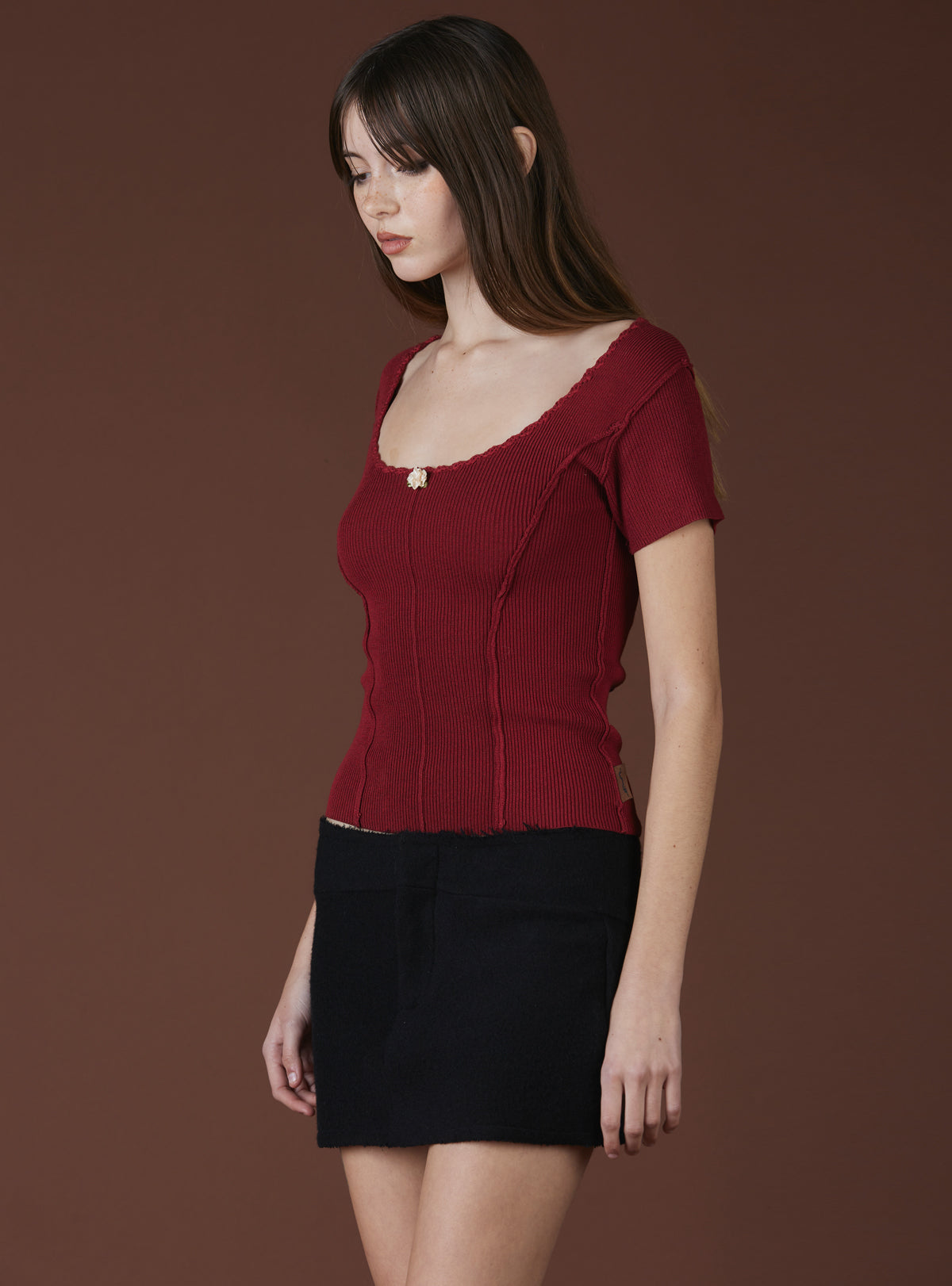 XAE Ribbed Crop Top