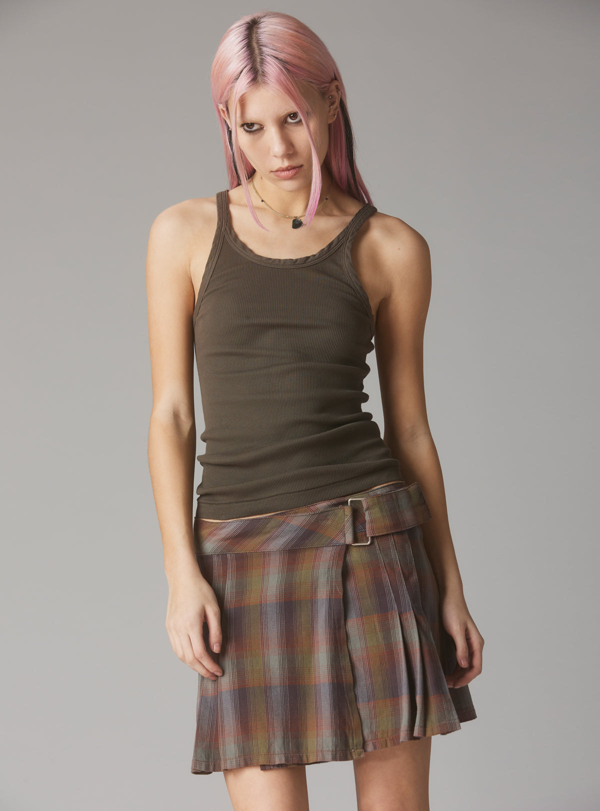 Staple Rib Tank Charcoal