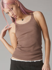 Staple Rib Tank Mauve