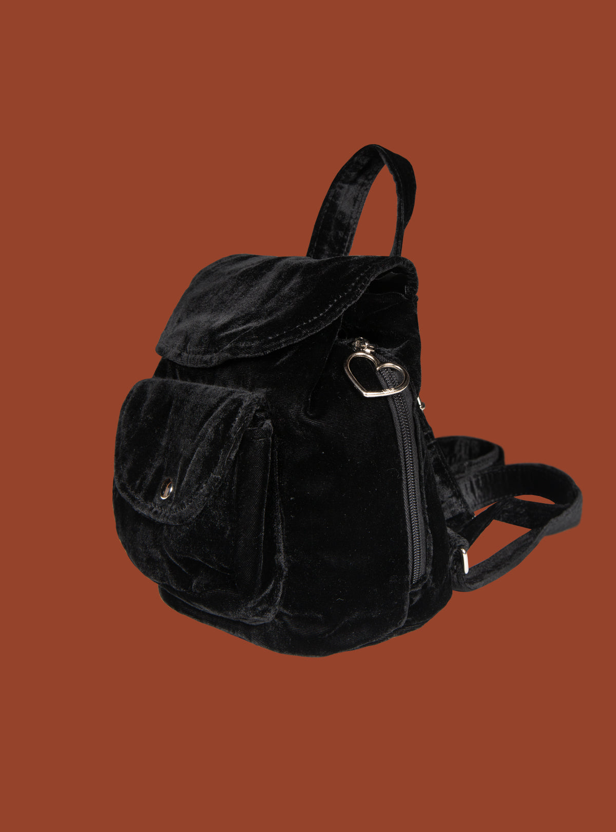 Blossom mini velvet backpack