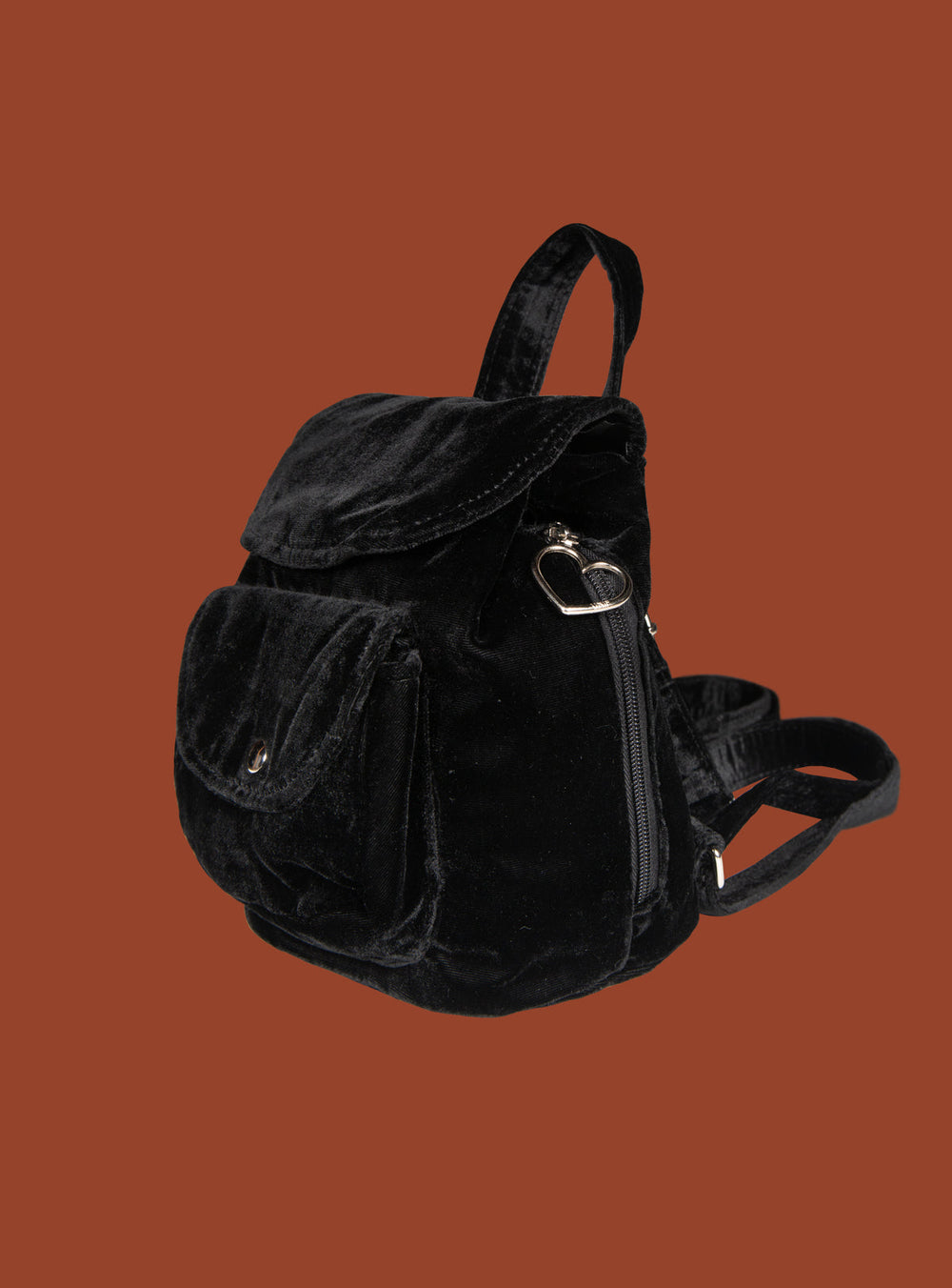 Blossom mini velvet backpack