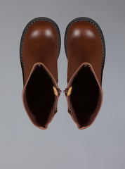 Brown Leather Platform Boot UNIF