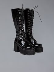 Knee High Leather Platform Boot UNIF