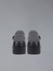 Felt Platform Sandal In Grey UNIF