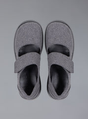 Felt Platform Sandal In Grey UNIF