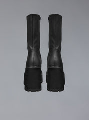 Black Leather Platform Boot UNIF