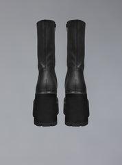 Black Leather Platform Boot UNIF