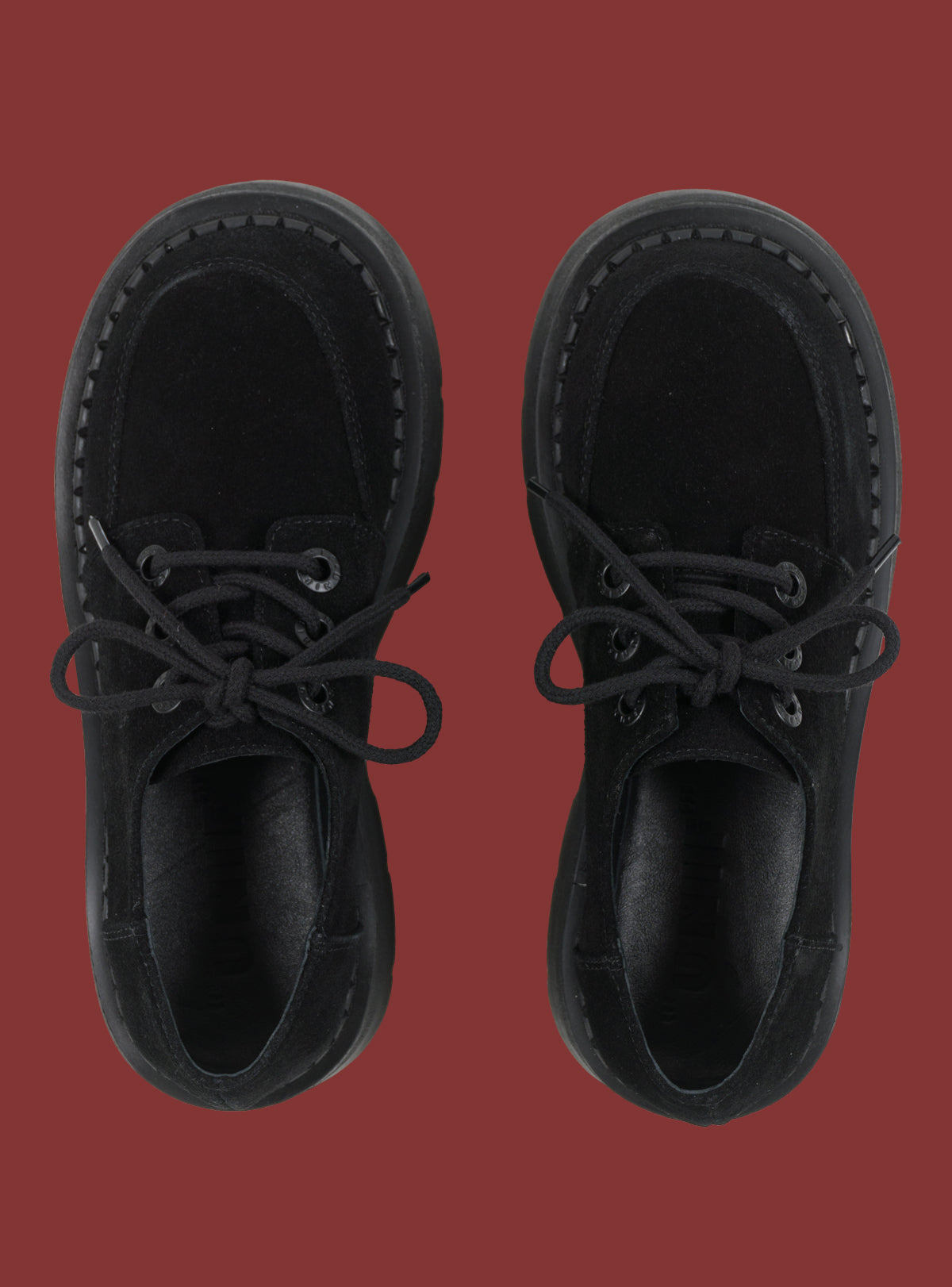 Black Suede Platform Shoe UNIF