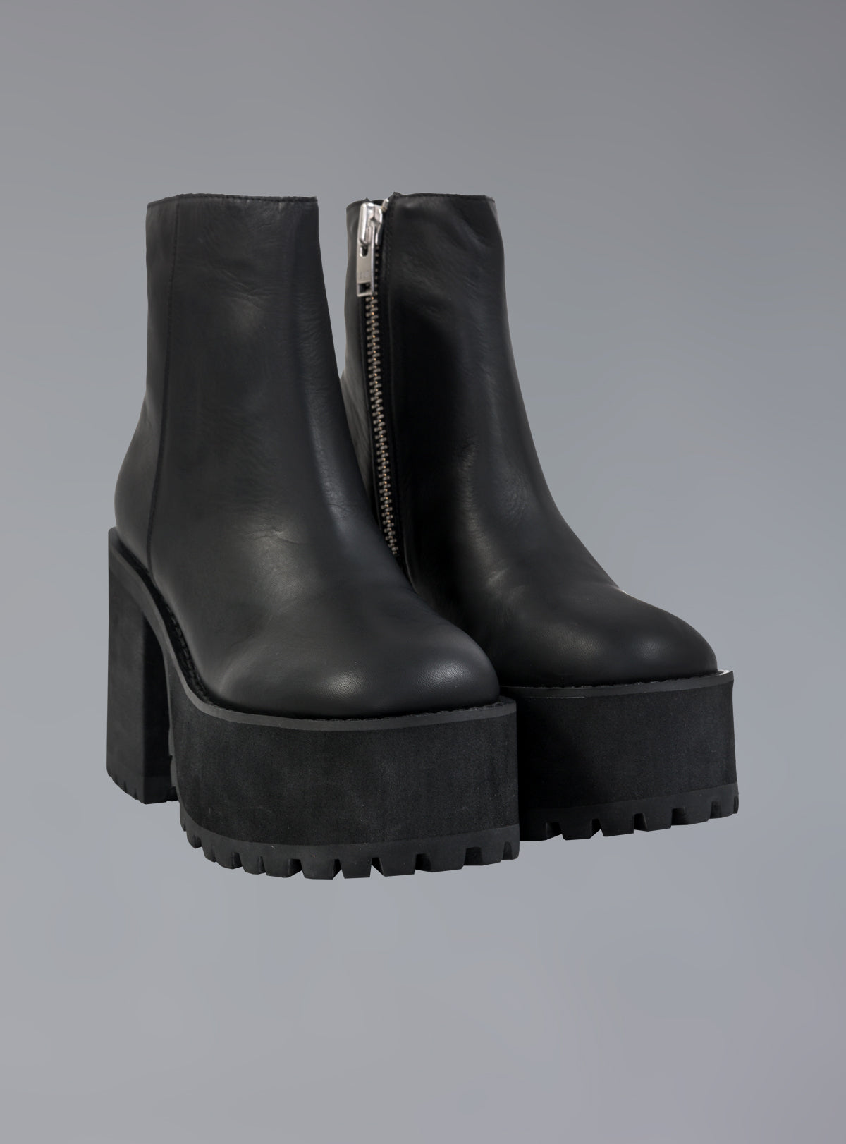 Platform Leather Ankle Boot With Heel UNIF