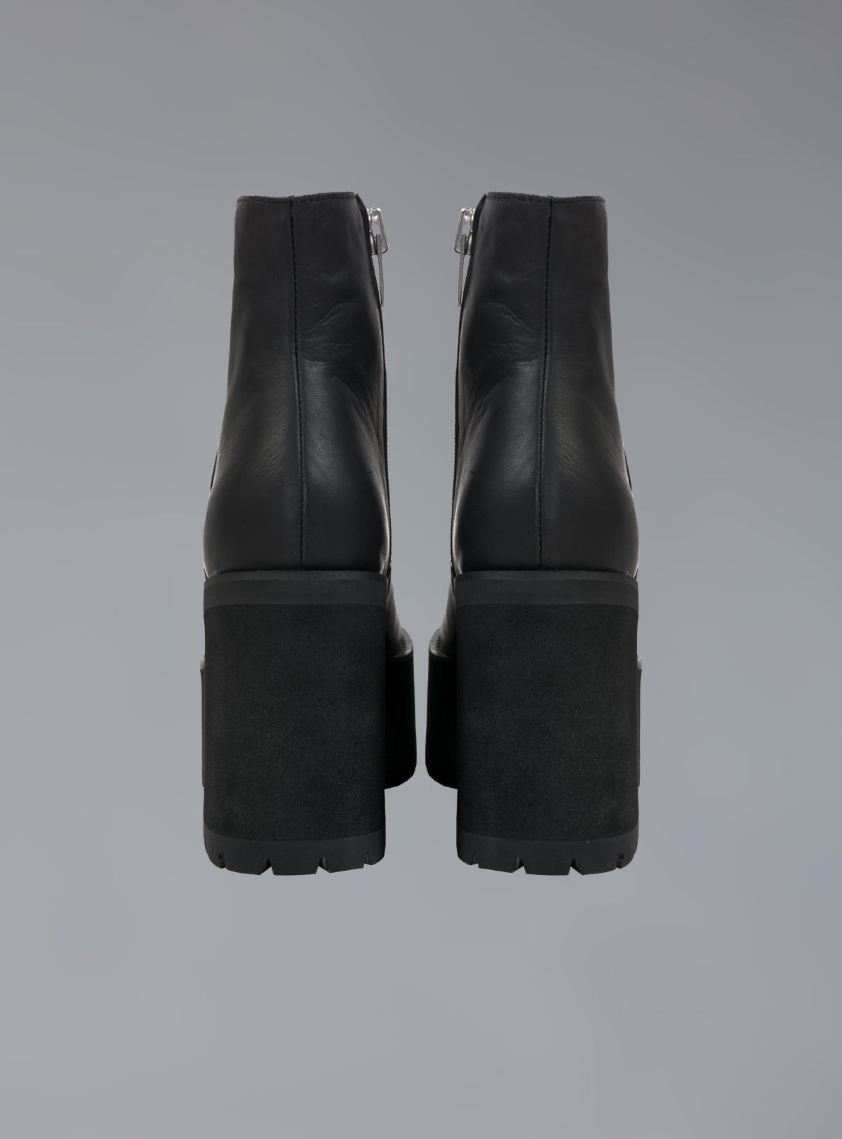 Platform Leather Ankle Boot With Heel UNIF