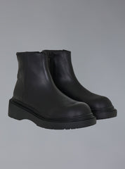 Zip-Up Leather Ankle Boot UNIF