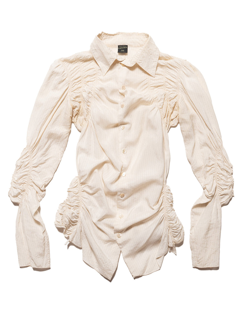 Jean Paul Gaultier Pinstripe Dress Button Down