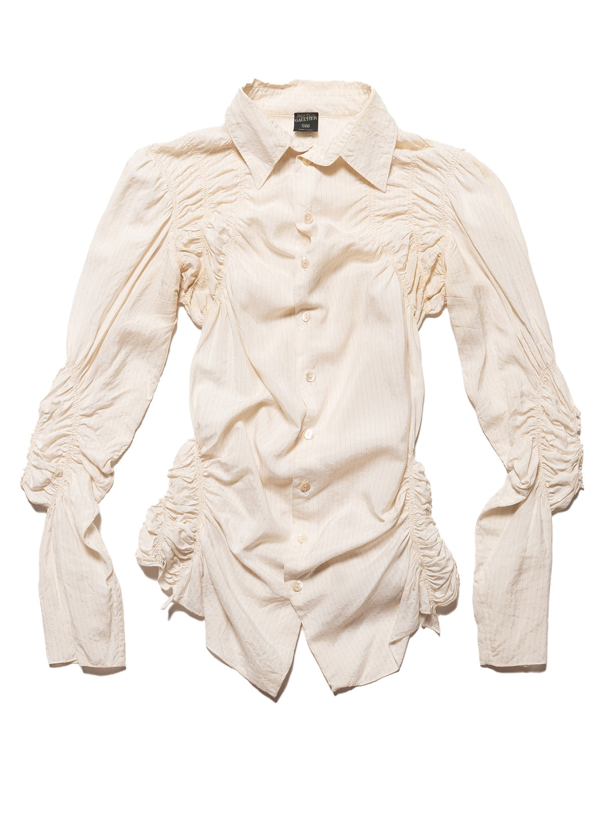 Jean Paul Gaultier Pinstripe Dress Button Down