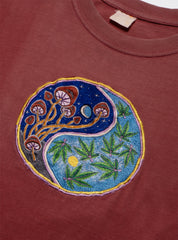 Vintage Yin Yang Mushroom Marijuana Tee