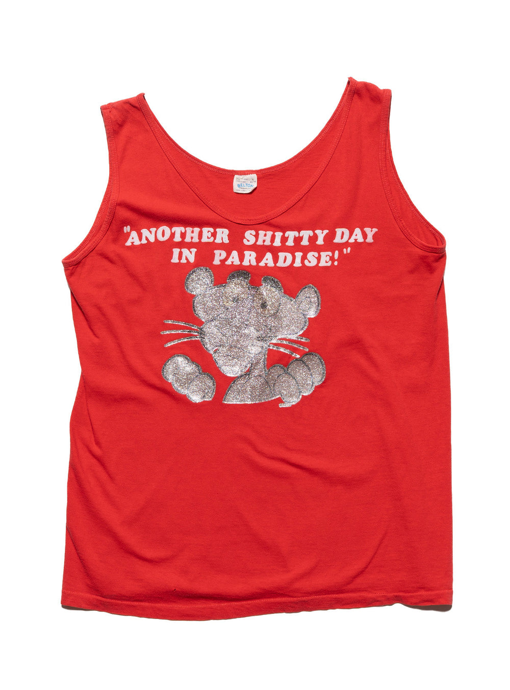Vintage Another Shitty Day in Paradise Pink Panter Tank