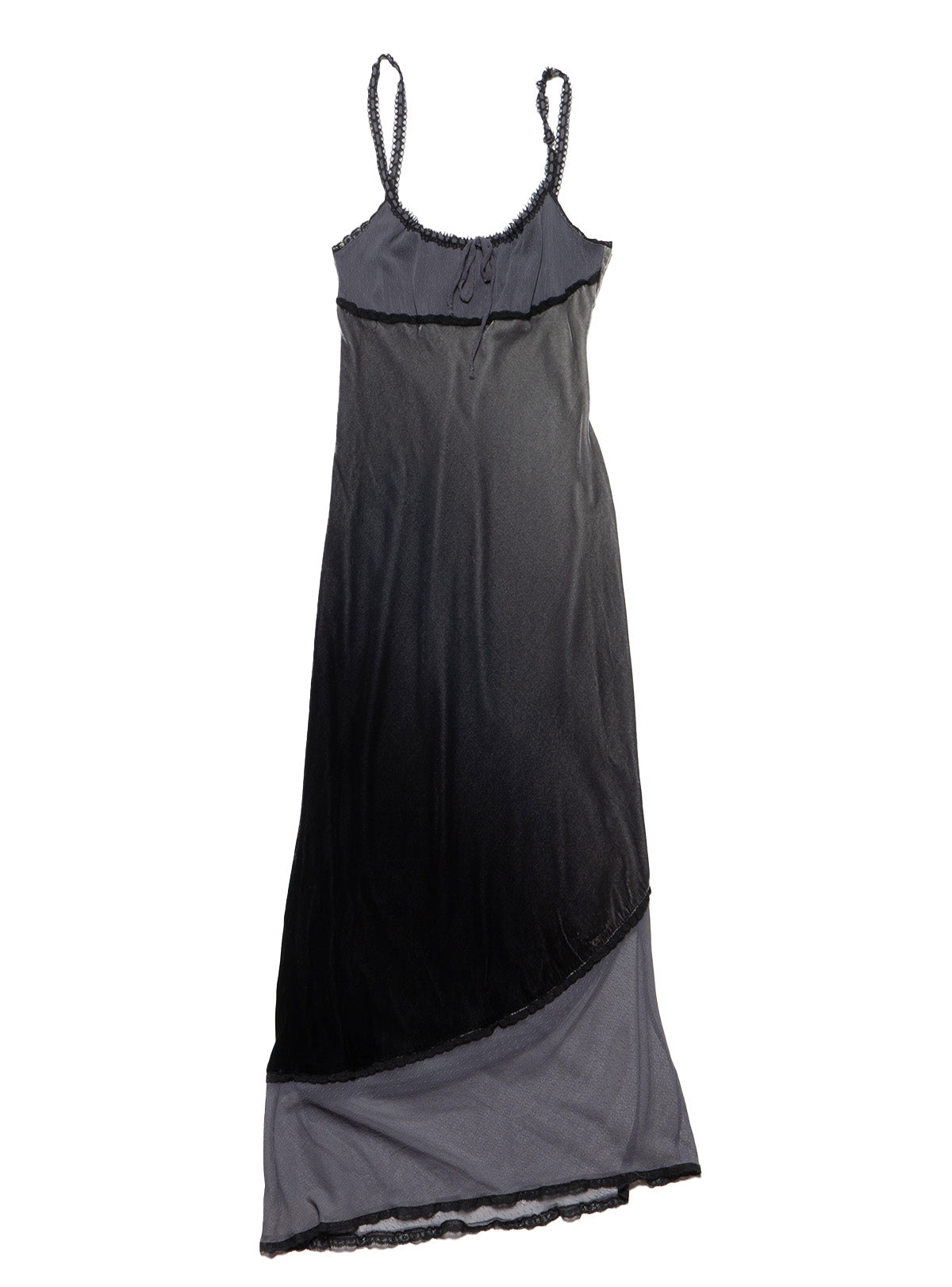 Vintage Betsy Johnson Velvet Gray Long Dress