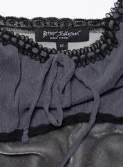 Vintage Betsy Johnson Velvet Gray Long Dress