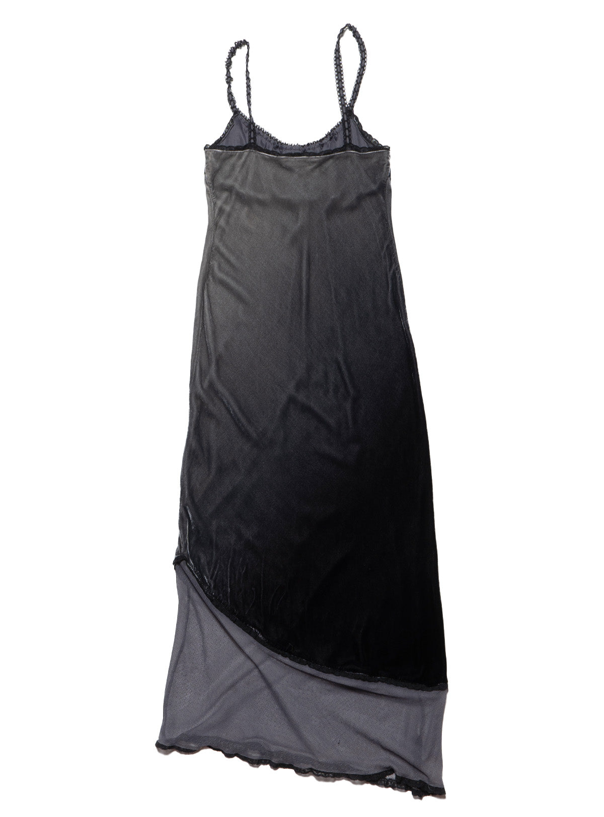 Vintage Betsy Johnson Velvet Gray Long Dress