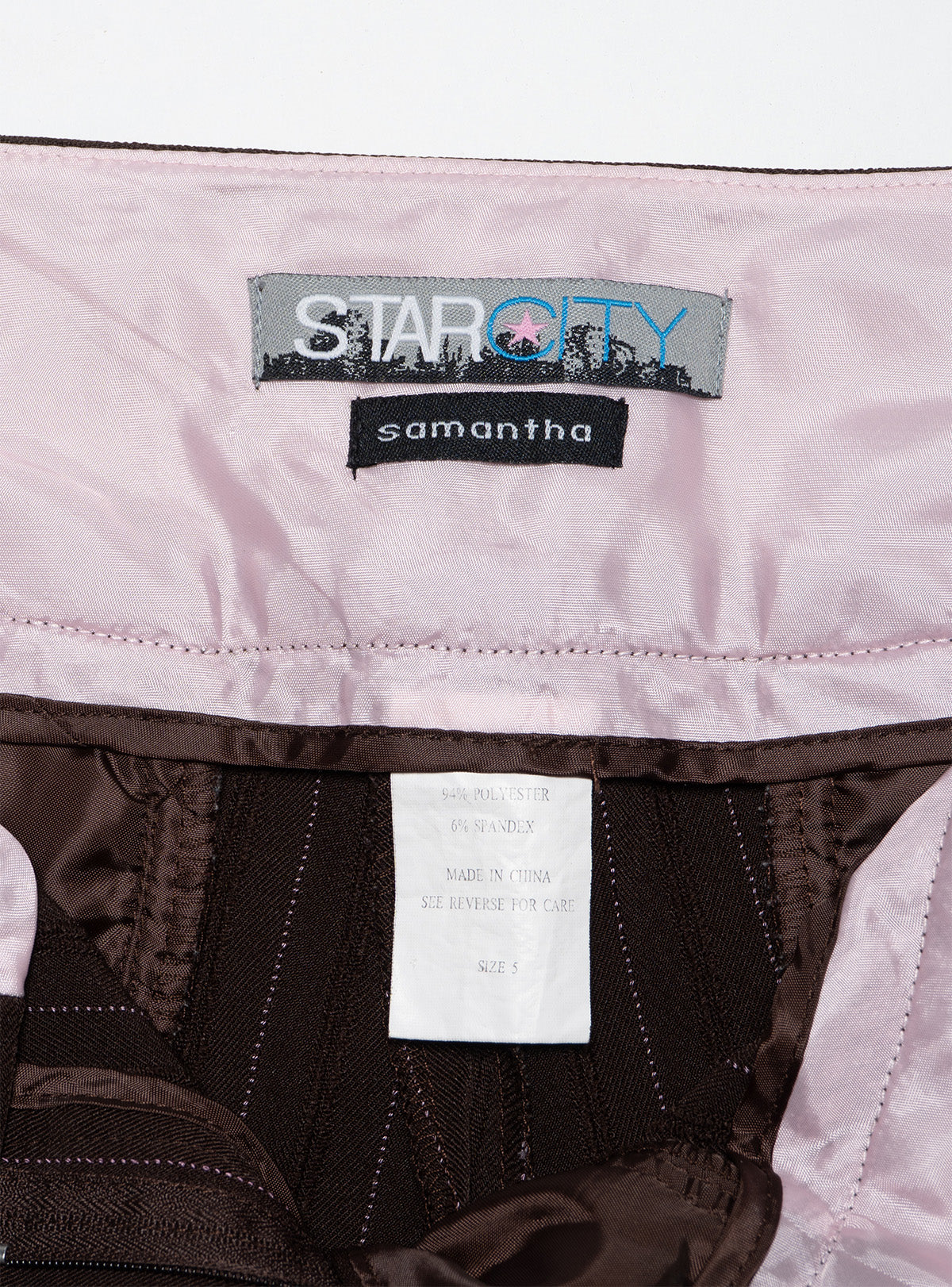 Vintage Star City Samantha Pinstripe Pants