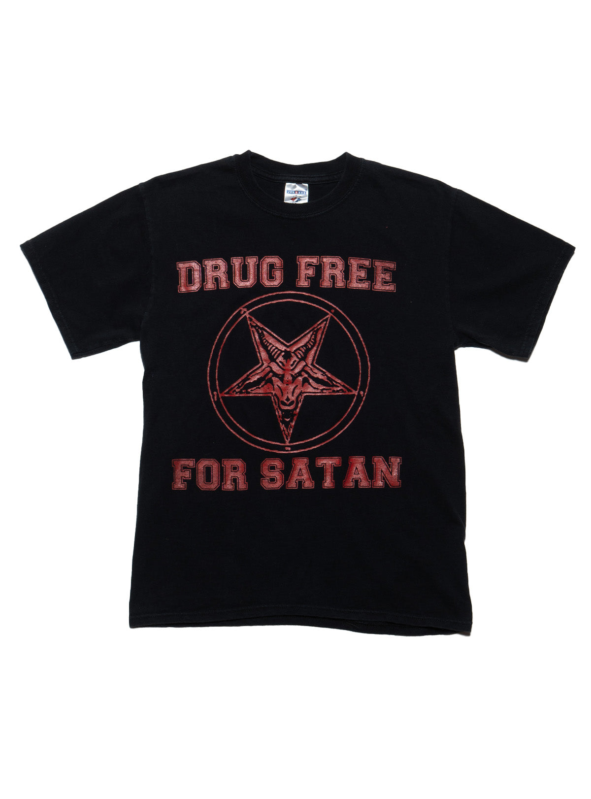 Vintage Drug Free For Satan Tee