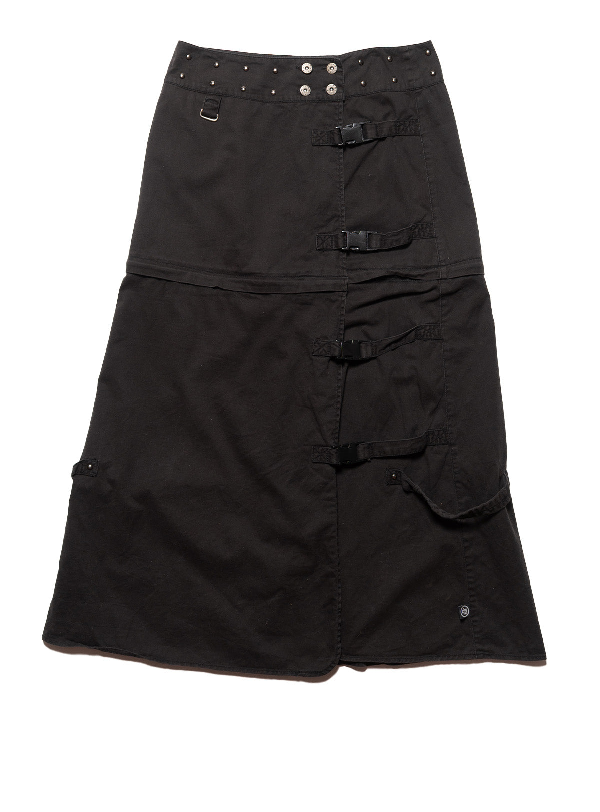 Vintage Y2k Goth Illig Black Convertible Skirt